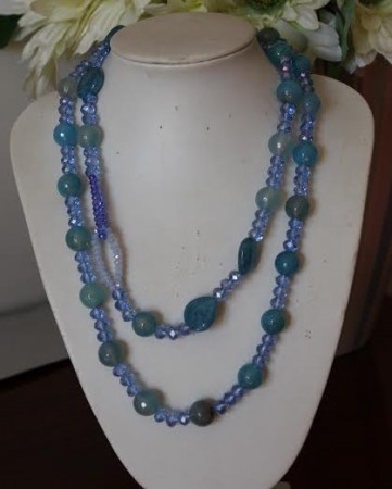 cristalli - cuori e sfere di maxixte blu